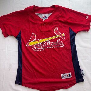 MLB Albert Pujols St. Louis Cardinals Jersey Red Majestic Size Youth M